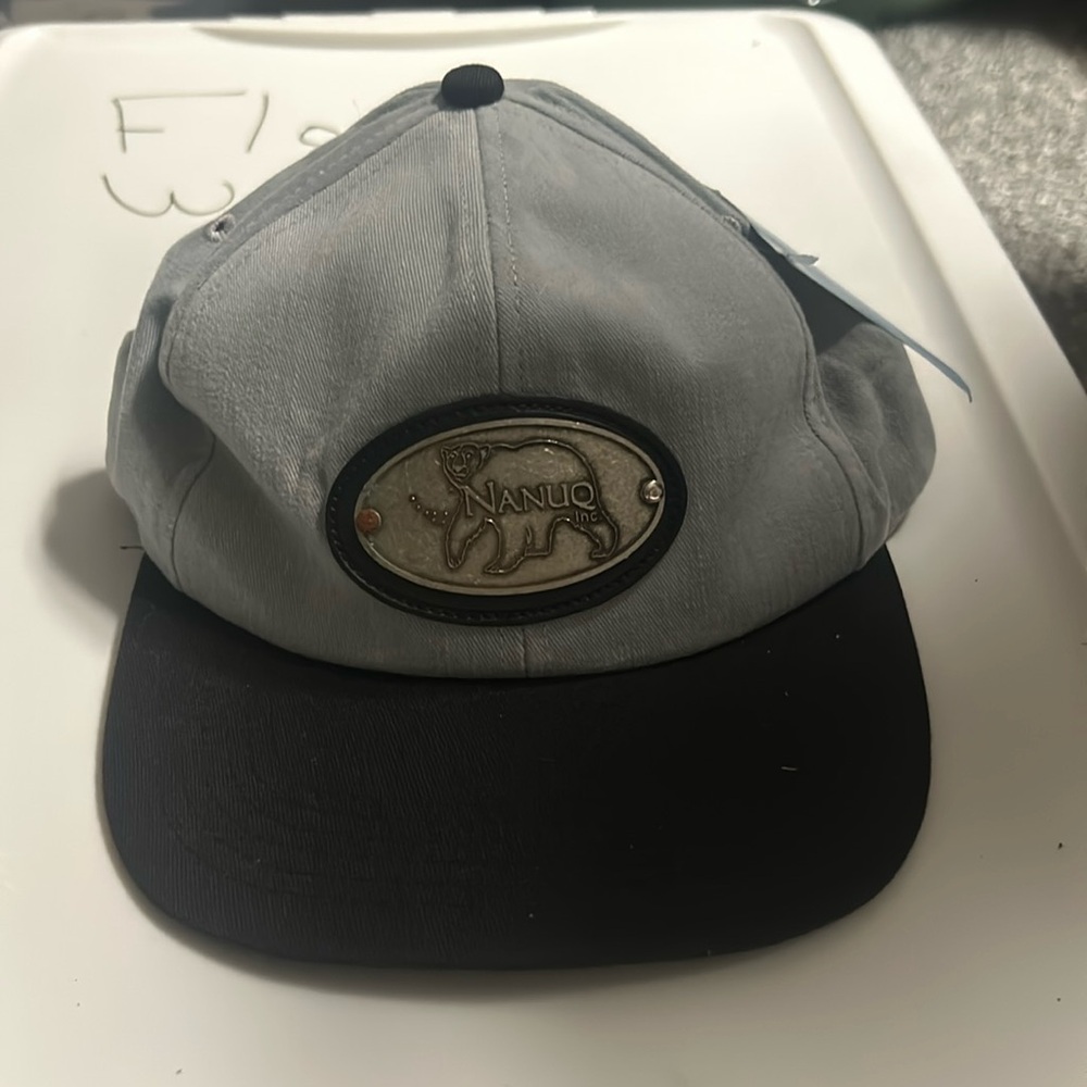 NWT Legend Nanuq Inc Alaska Black and Gray Baseball Cap Hat